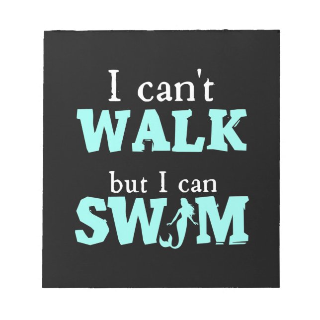 I Can Swim Notepad (Front)