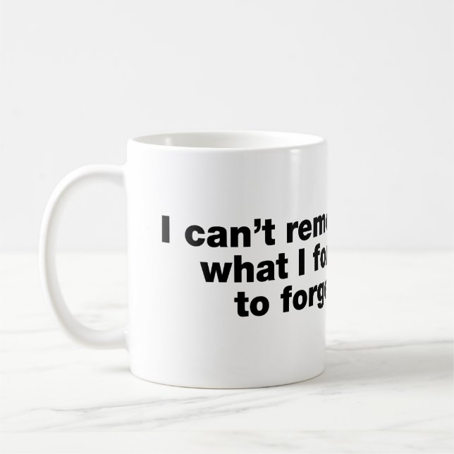 I can’t remember what I forgot to forget Coffee Mug (Left)