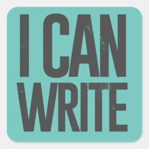 I can write square sticker
