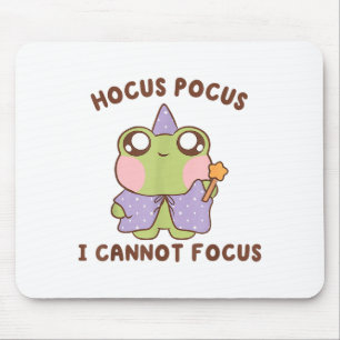 I Cannot Focus Funny Adhd Sitive Frog  Mouse Pad