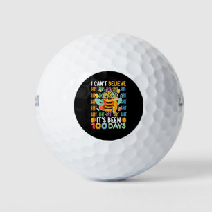 I Can't Believe It's Been 100 Days of School Bee Golf Balls