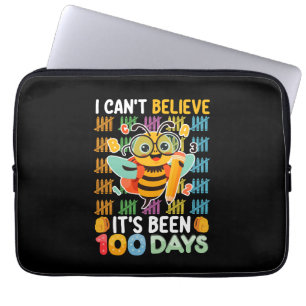 I Can't Believe It's Been 100 Days of School Bee Laptop Sleeve