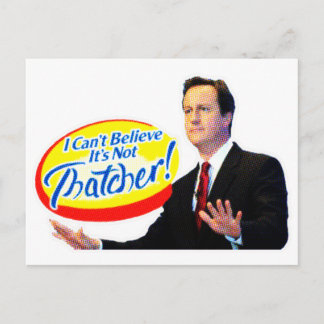 I Can't Believe It's Not Thatcher! Postcard