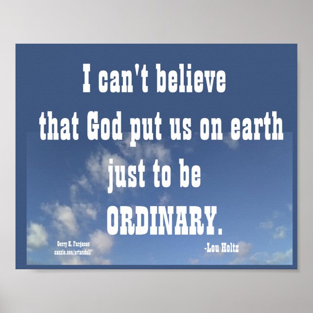 I CAN'T BELIEVE LOU HOLTZ  POSTER (Front)