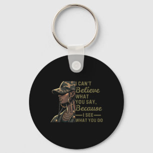 I Can't Belive Black Lives Black History Month Keychain