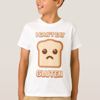 I Can't Eat Gluten! Cute Bread Cartoon 