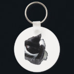 I Can't Even Right Meow Keychain<br><div class="desc">Introducing Binx... This humorous image features a black-and-white tuxedo cat curled up with one paw dramatically covering his face, as if he has completely given up on the day. With his head tucked down and eyes hidden, the cat looks adorably fed up—like he just heard the most ridiculous thing imaginable...</div>