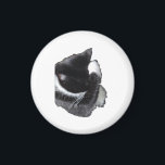 I Can't Even Right Meow Magnet<br><div class="desc">Introducing Binx... This humorous image features a black-and-white tuxedo cat curled up with one paw dramatically covering his face, as if he has completely given up on the day. With his head tucked down and eyes hidden, the cat looks adorably fed up—like he just heard the most ridiculous thing imaginable...</div>