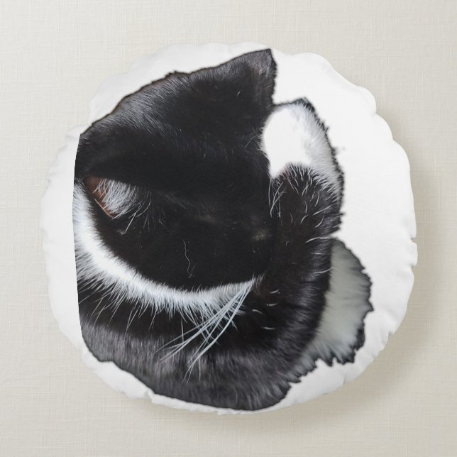 I Can't Even Right Meow Round Pillow (Front)