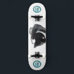 I Can't Even Right Meow Skateboard<br><div class="desc">Introducing Binx... This humorous image features a black-and-white tuxedo cat curled up with one paw dramatically covering his face, as if he has completely given up on the day. With his head tucked down and eyes hidden, the cat looks adorably fed up—like he just heard the most ridiculous thing imaginable...</div>