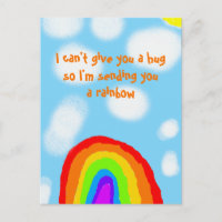 I Can't Give You a Hug Sending a Rainbow