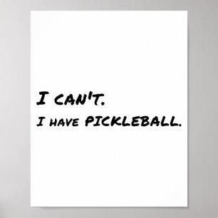 I Can't, Have Ckleball  Poster
