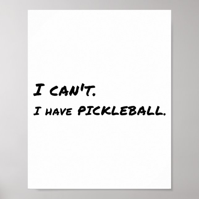 I Can't, Have Ckleball  Poster (Front)