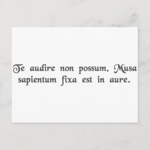 I can't hear you. I have the banana in my ear. Postcard