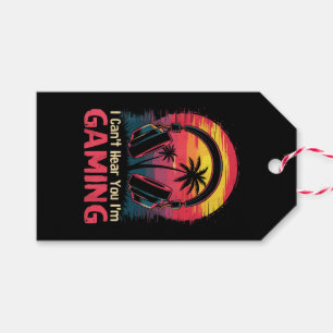 I Can't Hear You I'm Gaming Video Games Funny Game Gift Tags
