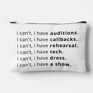 I can't, I have... Accessory Pouch