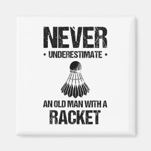 I Can't I Have To Play Badminton Player Shuttle Magnet