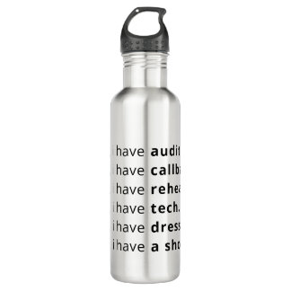 I can't, I have... water bottle