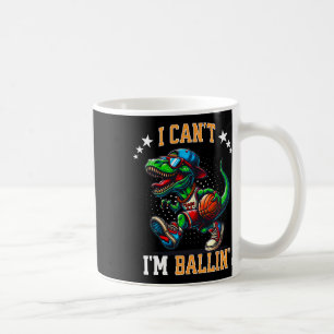 I Can't I'm Lling Sketll Dinosaur T Rex Boys Kids  Coffee Mug