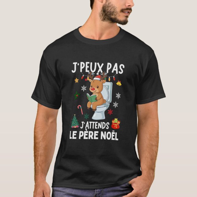 I can't I'm waiting for Santa Claus T-Shirt (Front)
