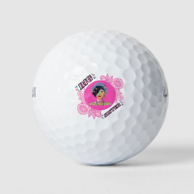 I Can't Keep Calm I'm going to be a big sister Golf Balls (Front)