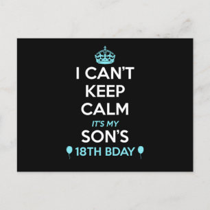 I Cant Keep Calm Its My 18Th Birthday  Postcard