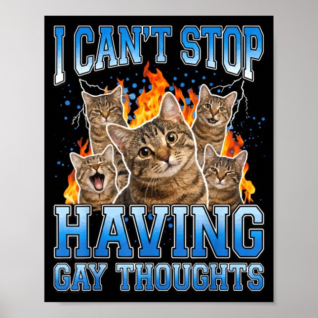 I can't stop having gay thoughts  poster (Front)