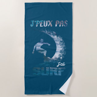 I can't surf beach towel