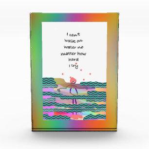 I Can't Walk On Water Photo Block