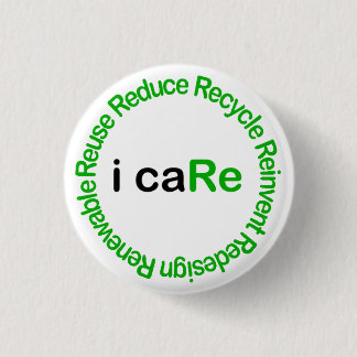 I Care 1 Inch Round Button