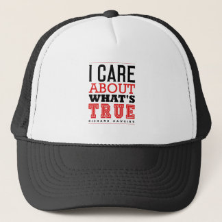 I CARE ABOUT WHAT'S TRUE - Dawkins Trucker Hat