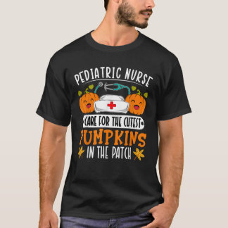 I Care For The Cutest Pumpkins halloween Pediatric T-Shirt