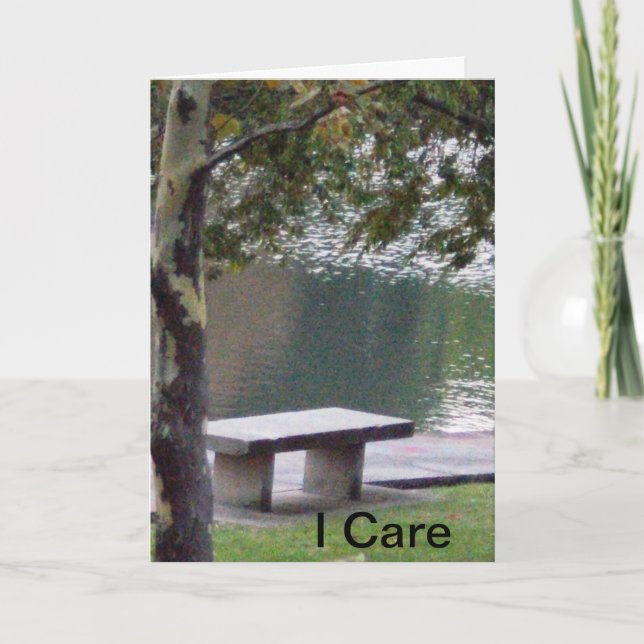 I Care Poem 5" x 7" Folded Greeting Card (Front)