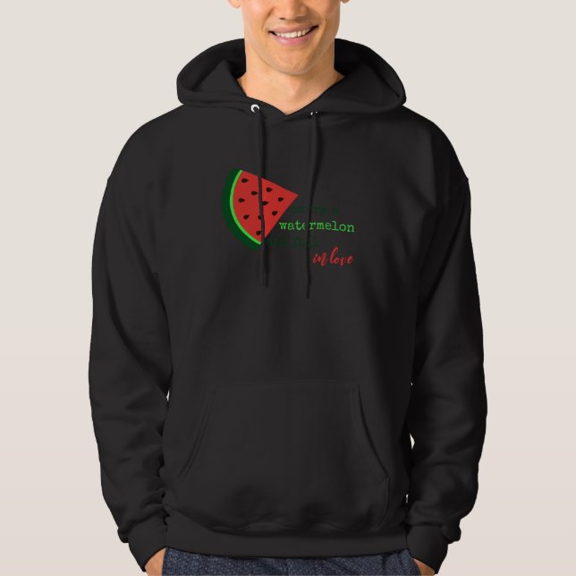 I Carried  Carry A Watermelon Fun   Squad Sign Hoodie (Front)
