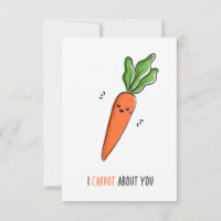 I Carrot About You Funny Pun