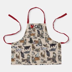 I ❤ Cats 😺 all-over-print  Apron