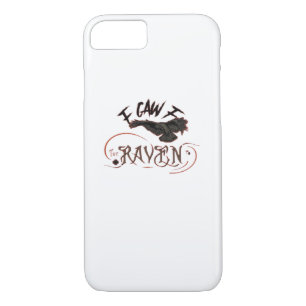 I Caw The Raven Gothic Raven Art Horror Design Ess Case-Mate iPhone Case