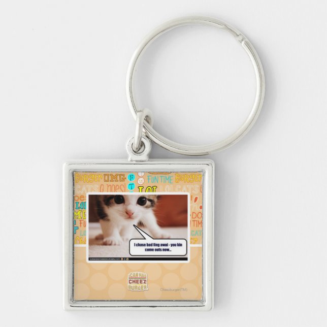 I chase bad fing awai keychain (Front)