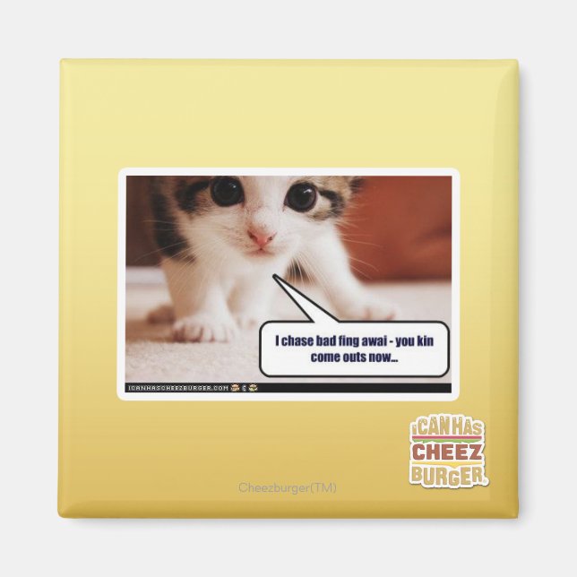 I chase bad fing awai magnet (Front)