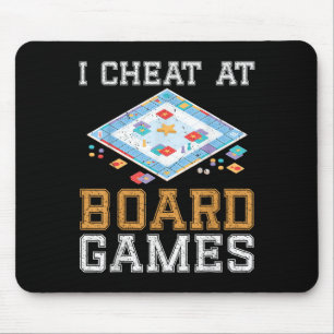 I Cheat At Board Game Funny Host Winner Cheater Ta Mouse Pad