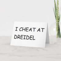 I CHEAT AT DREIDEL HANUKKAH CHANUKKAH FUNNY