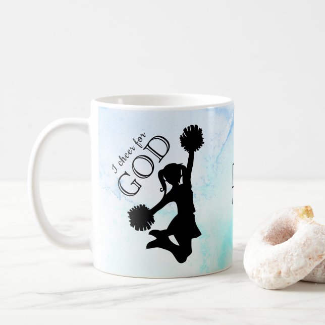 I Cheer for God Coffee/Tea Mug (With Donut)