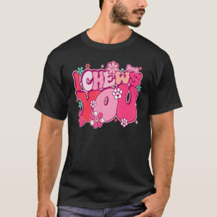 I Chews You Retro Pet Valentine Cat Dog Mom Pawsit T-Shirt