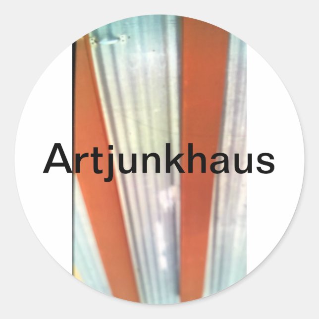 "I-Chinati" Marfa I-Ching Hankamer Artjunkhaus fun Classic Round Sticker (Front)