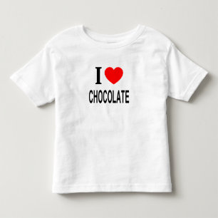 I ❤️ CHOCOLATE I LOVE CHOCOLATE I HEART CHOCOLATE TODDLER T-SHIRT