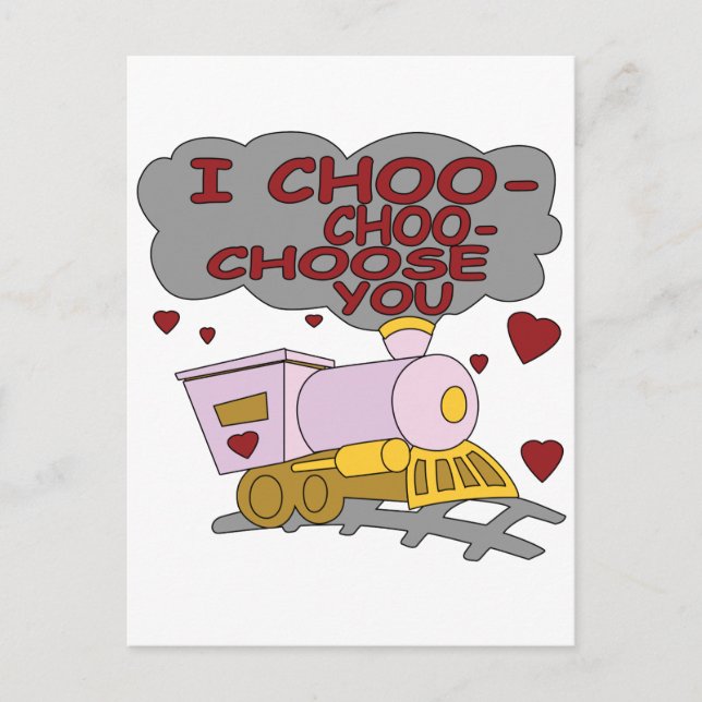 I Choo Choo Choose You Postcard (Front)