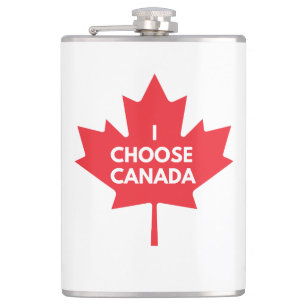 I Choose Canada Hip Flask