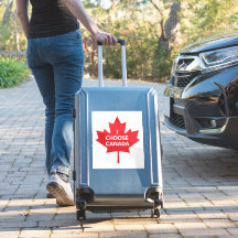 I Choose Canada Round Vinyl Sticker