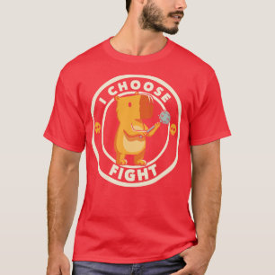 I Choose Fight Funny Capybara by Tobe Fonseca T-Shirt
