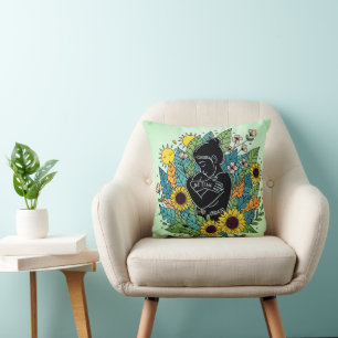 I choose, I hug / Self-Love Throw Pillow